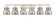 Downtown Urban Six Light Bath Vanity in Satin Nickel (405|423-6W-SN-G412-6SM)