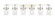 Downtown Urban Six Light Bath Vanity in Polished Nickel (405|423-6W-PN-G423-7DE)