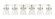 Downtown Urban Six Light Bath Vanity in Polished Nickel (405|423-6W-PN-G411-6SDY)