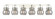 Downtown Urban Six Light Bath Vanity in Polished Nickel (405|423-6W-PN-G410-6SM)