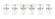 Downtown Urban Six Light Bath Vanity in Polished Chrome (405|423-6W-PC-G423-7CL)