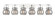 Downtown Urban Six Light Bath Vanity in Polished Chrome (405|423-6W-PC-G410-6SM)
