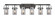 Downtown Urban Six Light Bath Vanity in Matte Black (405|423-6W-BK-G423-7SM)