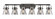 Downtown Urban Six Light Bath Vanity in Matte Black (405|423-6W-BK-G411-6SM)