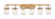 Downtown Urban Six Light Bath Vanity in Brushed Brass (405|423-6W-BB-G423-7SDY)