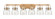 Downtown Urban Six Light Bath Vanity in Brushed Brass (405|423-6W-BB-G412-6SDY)