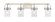 Downtown Urban Four Light Bath Vanity in Satin Nickel (405|423-4W-SN-G423-7DE)