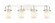 Downtown Urban Four Light Bath Vanity in Polished Nickel (405|423-4W-PN-G423-7WH)