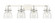 Downtown Urban Four Light Bath Vanity in Polished Nickel (405|423-4W-PN-G412-6CL)