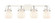 Downtown Urban Four Light Bath Vanity in Polished Nickel (405|423-4W-PN-G410-6WH)