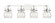Downtown Urban Four Light Bath Vanity in Polished Chrome (405|423-4W-PC-G410-6SDY)