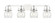 Downtown Urban Four Light Bath Vanity in Polished Chrome (405|423-4W-PC-G410-6CL)