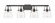 Downtown Urban Four Light Bath Vanity in Matte Black (405|423-4W-BK-G412-6CL)