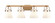 Downtown Urban Four Light Bath Vanity in Brushed Brass (405|423-4W-BB-G411-6WH)