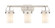 Downtown Urban Three Light Bath Vanity in Brushed Satin Nickel (405|423-3W-SN-G423-7WH)