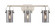 Downtown Urban Three Light Bath Vanity in Satin Nickel (405|423-3W-SN-G423-7SM)