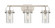 Downtown Urban Three Light Bath Vanity in Brushed Satin Nickel (405|423-3W-SN-G423-7SDY)