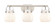 Downtown Urban Three Light Bath Vanity in Satin Nickel (405|423-3W-SN-G410-6WH)