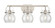 Downtown Urban Three Light Bath Vanity in Satin Nickel (405|423-3W-SN-G410-6CL)