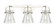 Downtown Urban Three Light Bath Vanity in Polished Nickel (405|423-3W-PN-G411-6SDY)