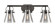 Downtown Urban Three Light Bath Vanity in Matte Black (405|423-3W-BK-G411-6SM)