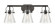 Downtown Urban Three Light Bath Vanity in Matte Black (405|423-3W-BK-G411-6SDY)