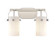 Downtown Urban Two Light Bath Vanity in Brushed Satin Nickel (405|423-2W-SN-G423-7WH)