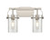 Downtown Urban Two Light Bath Vanity in Satin Nickel (405|423-2W-SN-G423-7CL)
