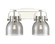 Downtown Urban Two Light Bath Vanity in Polished Nickel (405|423-2W-PN-G412-6SM)