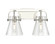 Downtown Urban Two Light Bath Vanity in Polished Nickel (405|423-2W-PN-G411-6SDY)