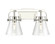 Downtown Urban Two Light Bath Vanity in Polished Nickel (405|423-2W-PN-G411-6CL)