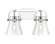 Downtown Urban Two Light Bath Vanity in Polished Chrome (405|423-2W-PC-G411-6CL)