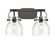 Downtown Urban LED Bath Vanity in Matte Black (405|423-2W-BK-G412-6CL)