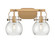 Downtown Urban Two Light Bath Vanity in Brushed Brass (405|423-2W-BB-G410-6SDY)