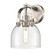 Downtown Urban One Light Wall Sconce in Satin Nickel (405|423-1W-SN-G412-6CL)