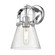 Downtown Urban One Light Wall Sconce in Polished Chrome (405|423-1W-PC-G411-6SDY)