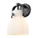 Downtown Urban One Light Wall Sconce in Matte Black (405|423-1W-BK-G412-6WH)