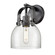 Downtown Urban One Light Wall Sconce in Matte Black (405|423-1W-BK-G412-6SDY)