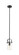 Downtown Urban One Light Pendant in Matte Black (405|423-1S-BK-G423-7CL)