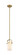 Downtown Urban One Light Pendant in Brushed Brass (405|423-1S-BB-G423-7WH)