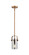 Downtown Urban One Light Pendant in Brushed Brass (405|423-1S-BB-G423-7SM)