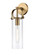 Downtown Urban One Light Wall Sconce in Brushed Brass (405|413-1W-BB-4CL)