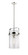 Downtown Urban One Light Mini Pendant in Polished Nickel (405|413-1SM-PN-G413-1S-8SDY)