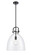 Downtown Urban One Light Pendant in Matte Black (405|412-1S-BK-14CL)