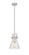 Downtown Urban One Light Mini Pendant in Satin Nickel (405|411-1SS-SN-G411-8SDY)