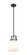 Downtown Urban One Light Mini Pendant in Matte Black (405|411-1SS-BK-G411-8WH)