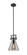 Downtown Urban One Light Mini Pendant in Matte Black (405|411-1SS-BK-G411-8SM)
