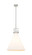 Downtown Urban One Light Pendant in Brushed Satin Nickel (405|411-1SL-SN-G411-18WH)