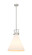Downtown Urban One Light Pendant in Brushed Satin Nickel (405|411-1SL-SN-G411-16WH)