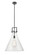 Downtown Urban One Light Pendant in Matte Black (405|411-1SL-BK-G411-18CL)